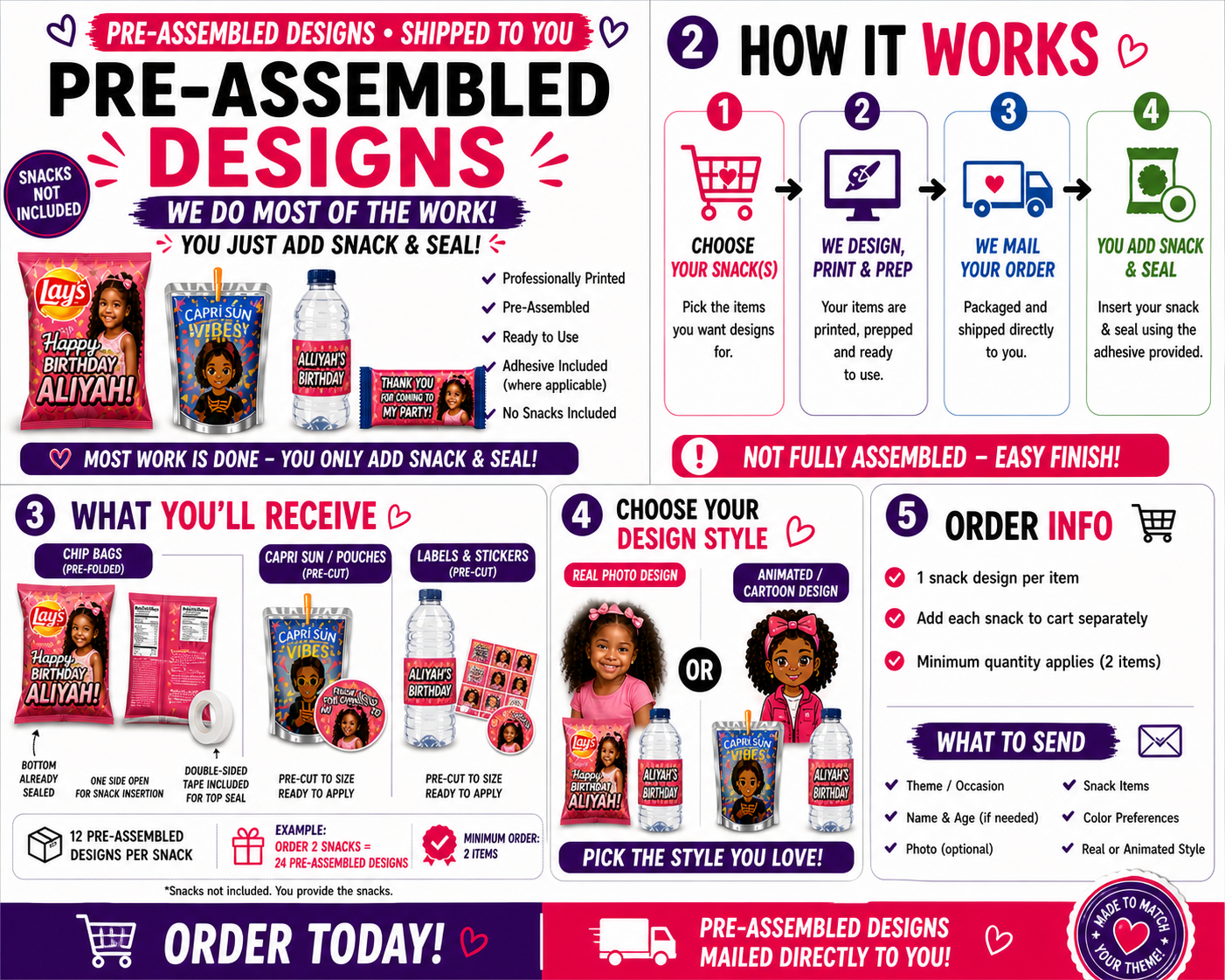 Party Bundles- Pre-Assembled