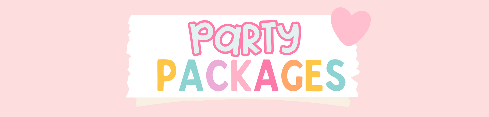 Party Packages banner
