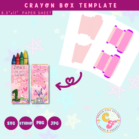 Blank Crayon Box Template