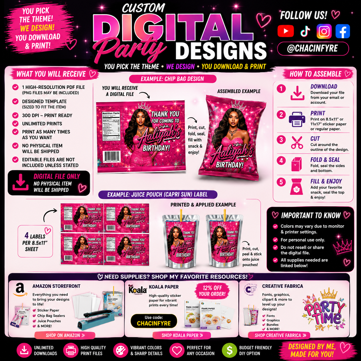 Custom Digital File