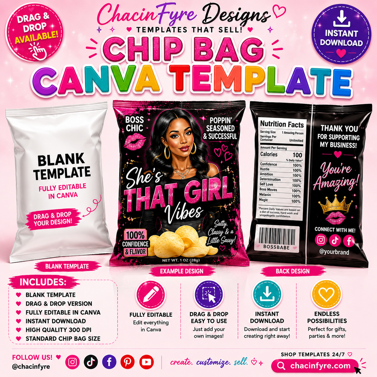 Chip Bag Template