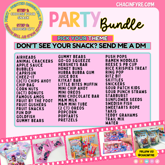 Party Bundles- Print Only