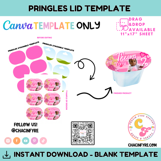 Pringles Lid Template