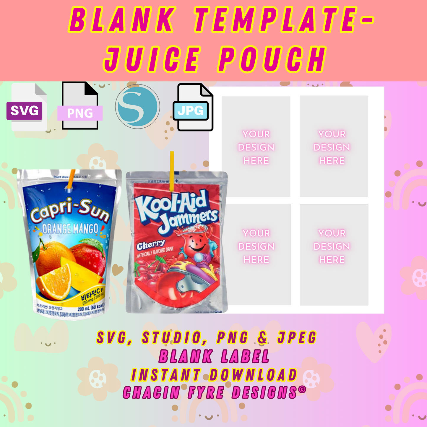 Juice Pouch Template