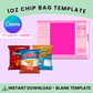 Chip Bag Template - Canva Only