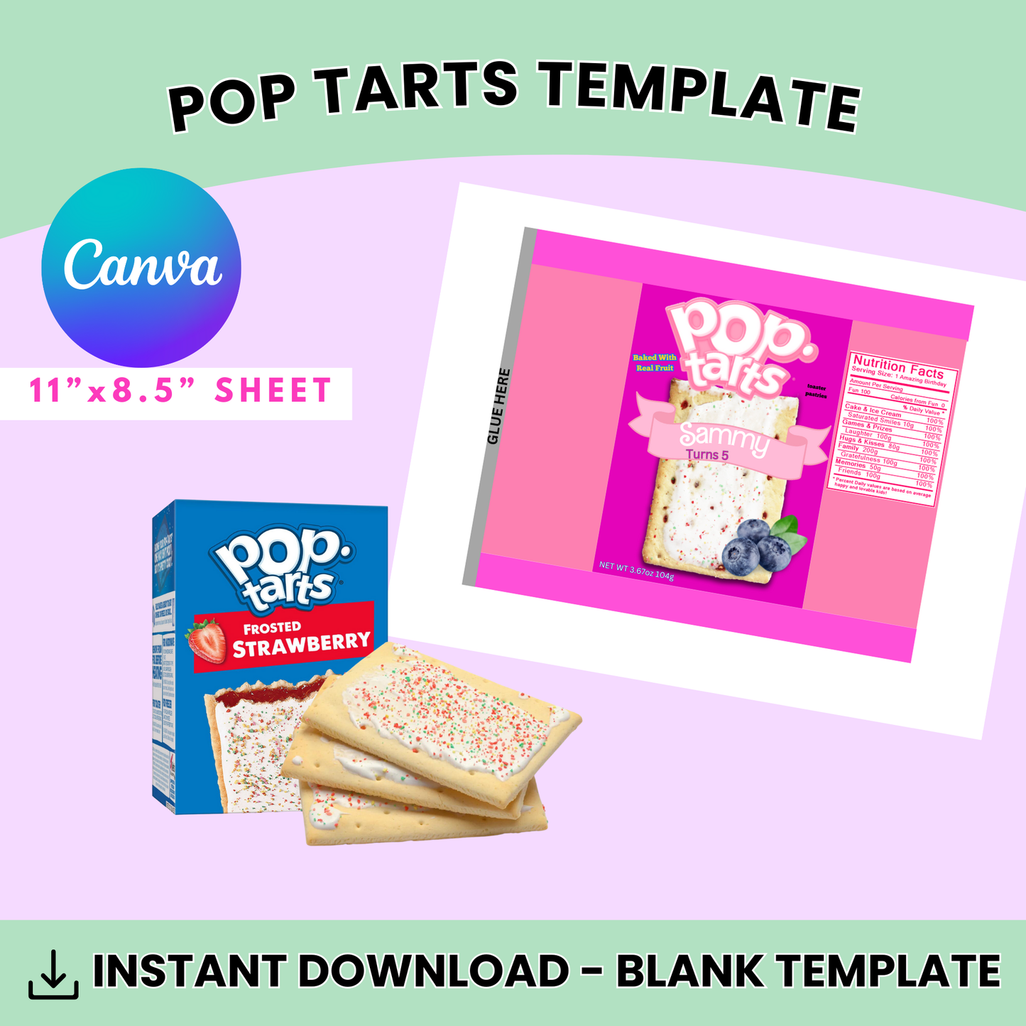 Pop-Tart Template