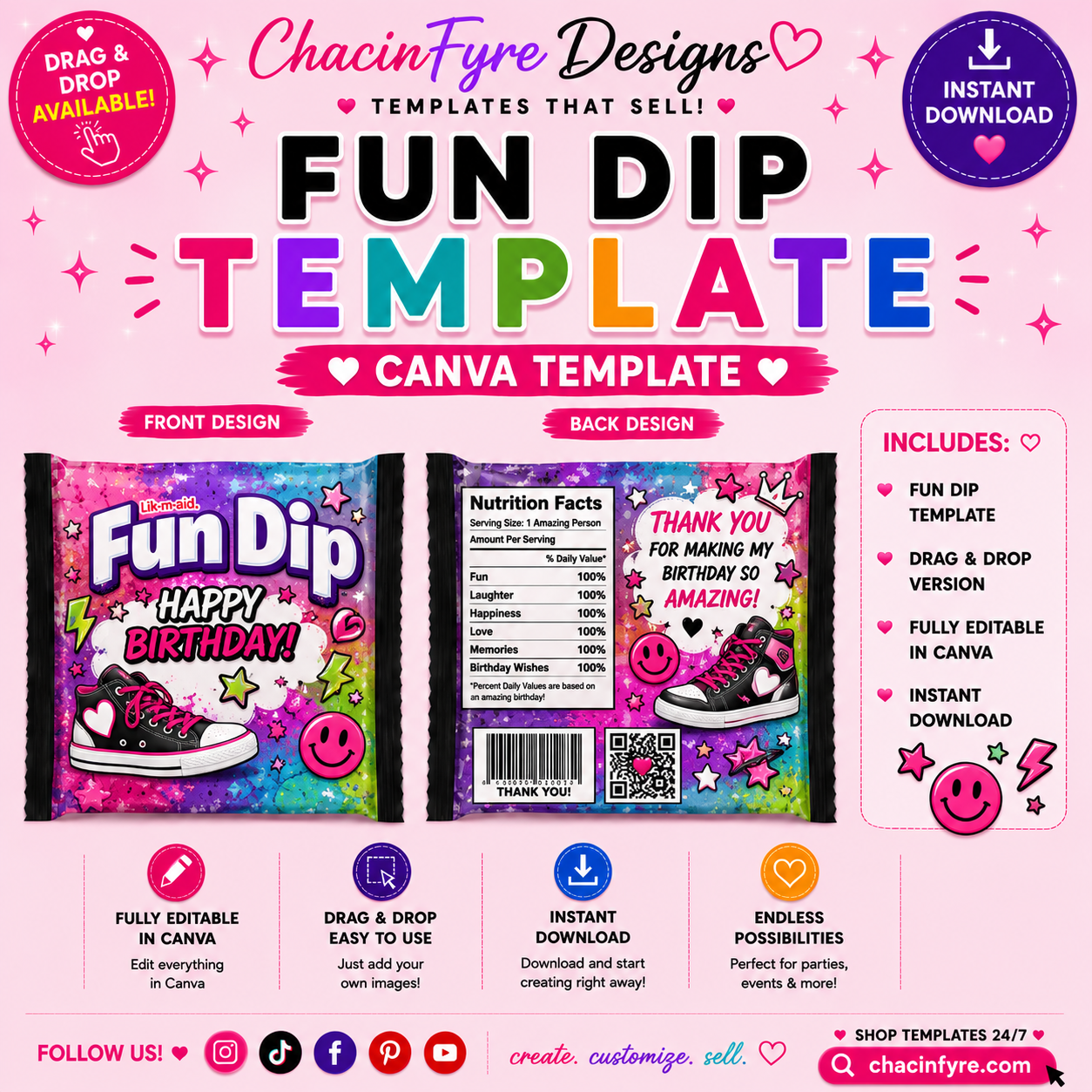 Fun Dip Template