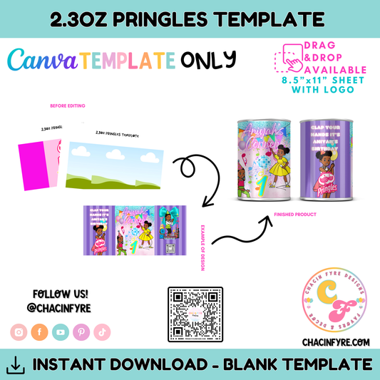 2.3 oz Pringles Template