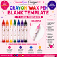 Crayon Label Template