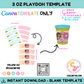 3oz. Play-Doh Template