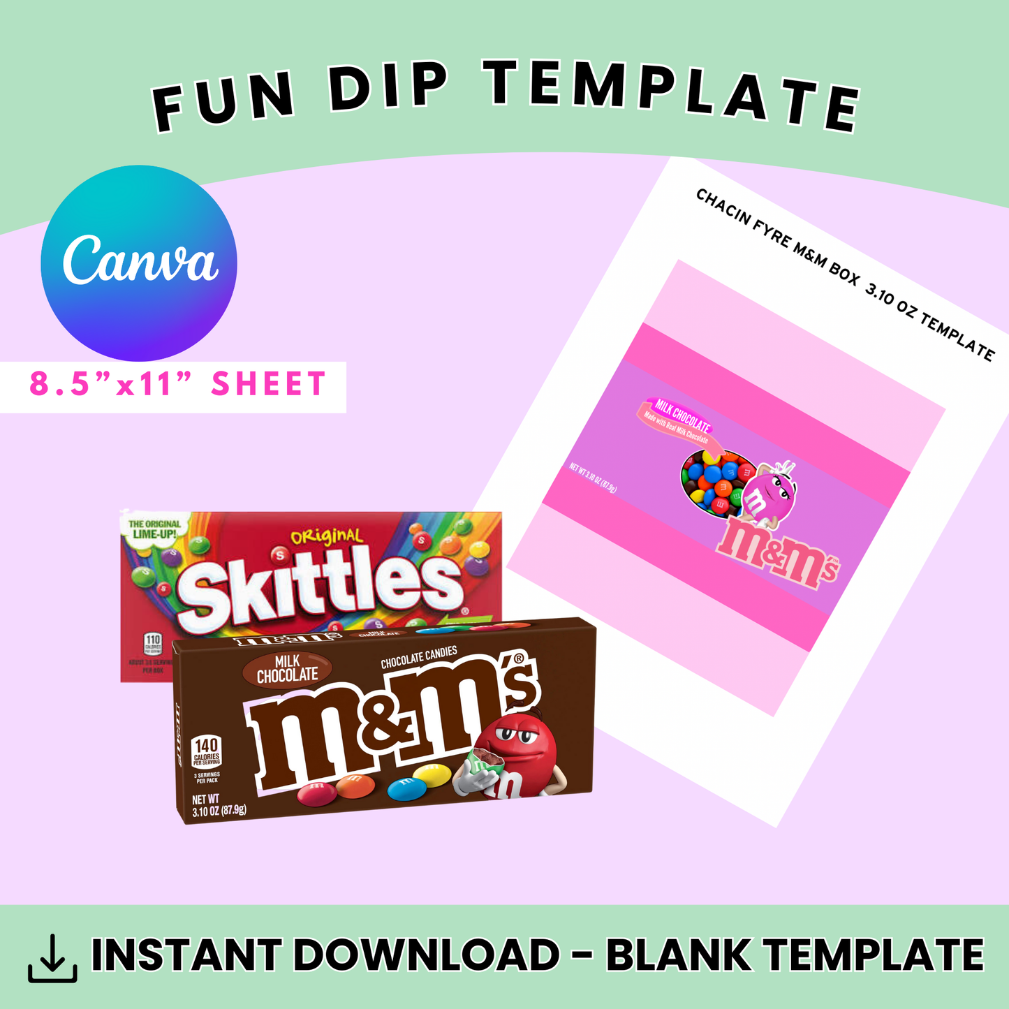 Candy Theater Box Template