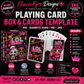 Playing Cards & Box Template