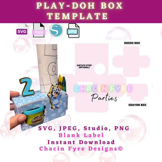 Mini Playdoh Box Template. Design Not Included Mini Playdoh -  New  Zealand