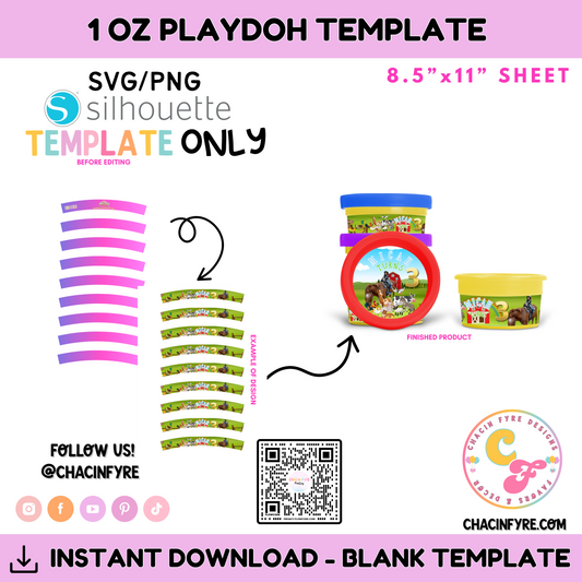 1 oz Play-Doh Template