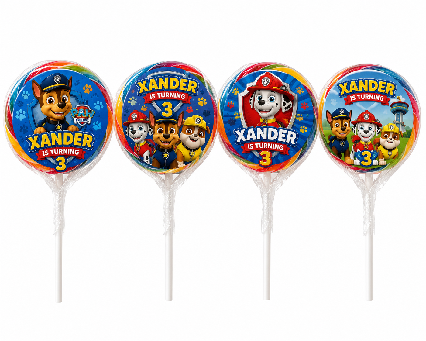 Custom Jumbo Swirl Lollipop