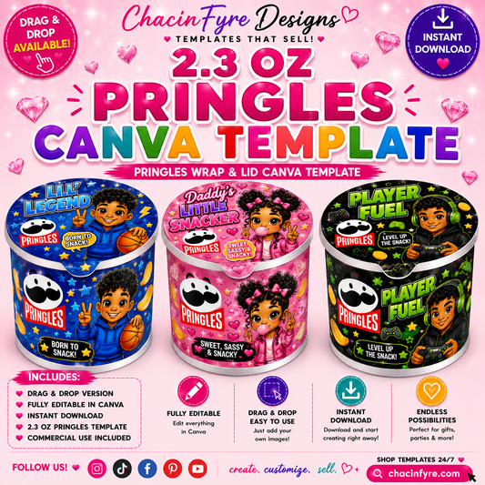 2.3 oz Pringles Template