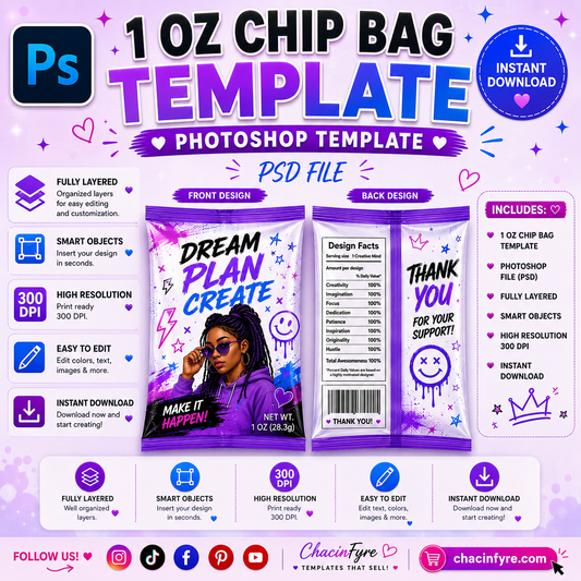 CHIP BAG TEMPLATE