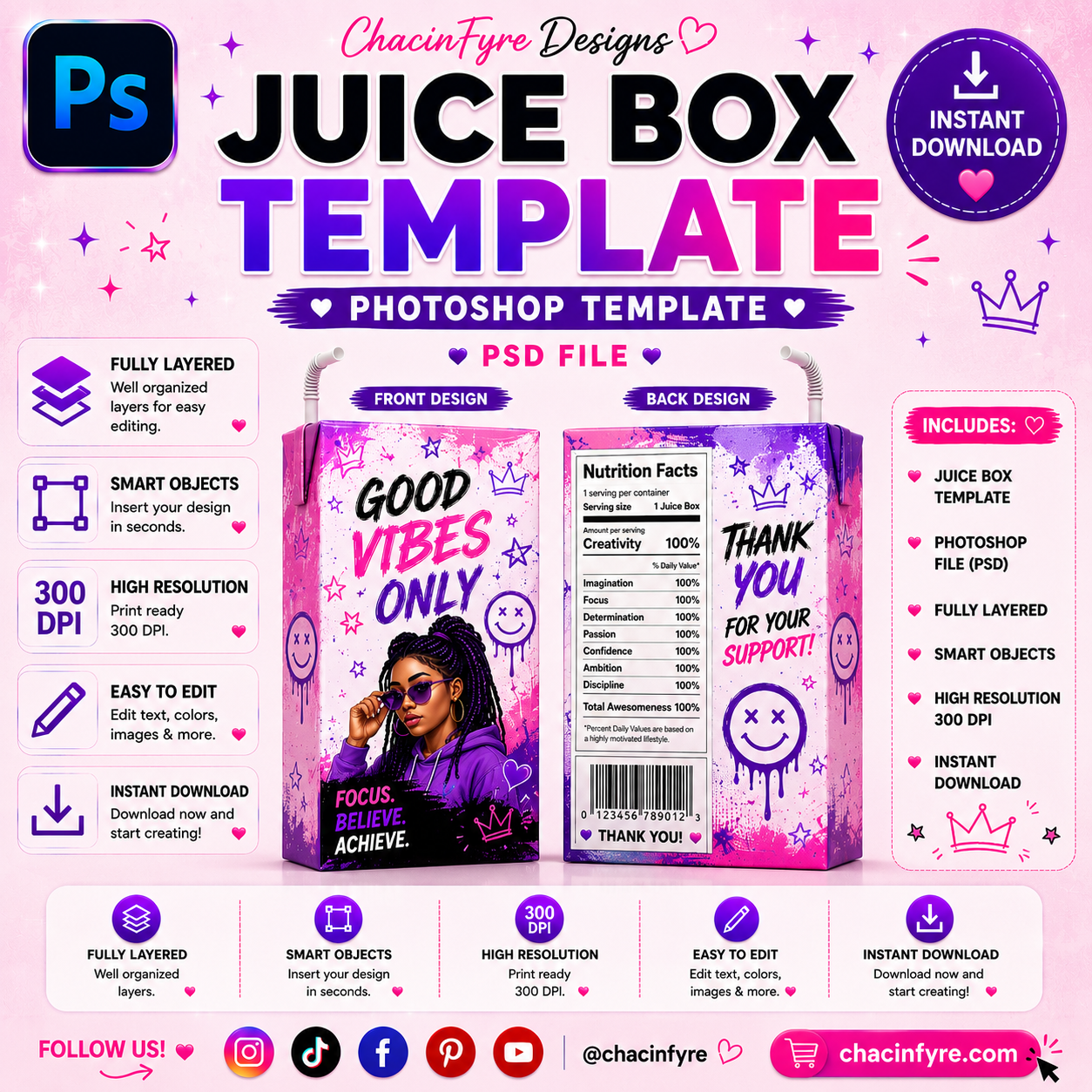 Juice Box Template