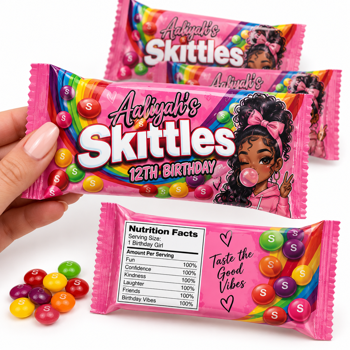Custom Skittles Pouch