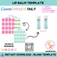 Blank Lip Balm Template