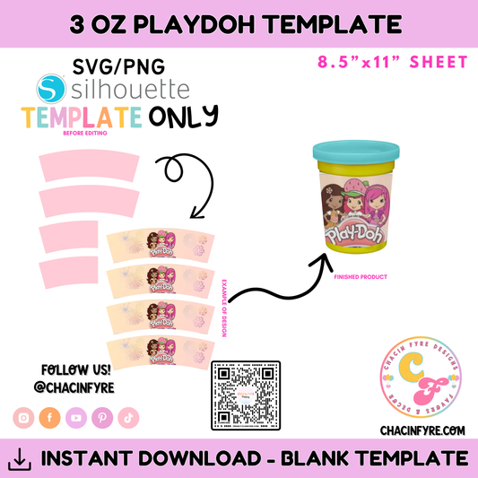 3 oz Play-Doh Template