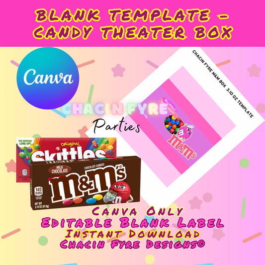 Candy Theater Box Template