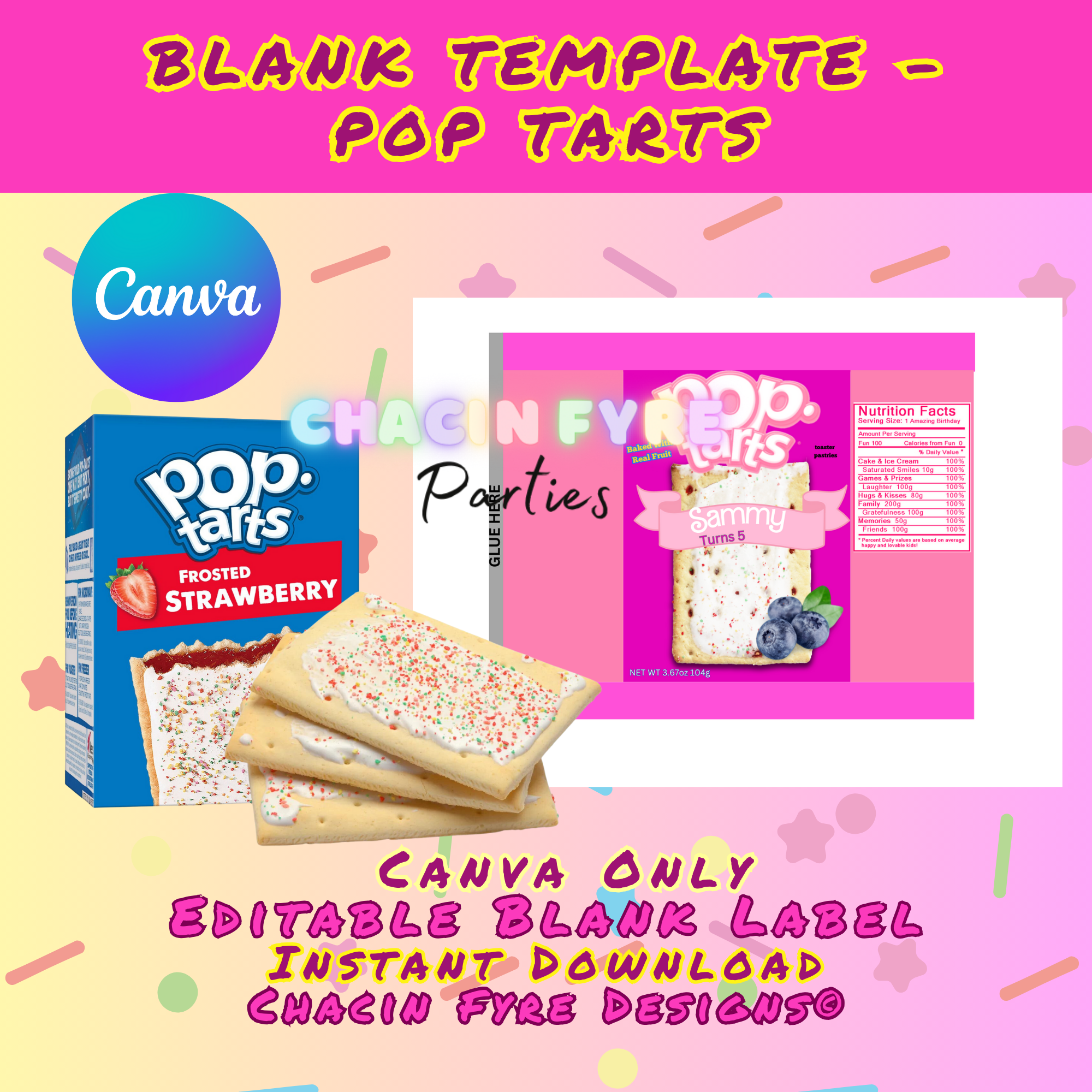 Pop-Tart Template – Chacin Fyre