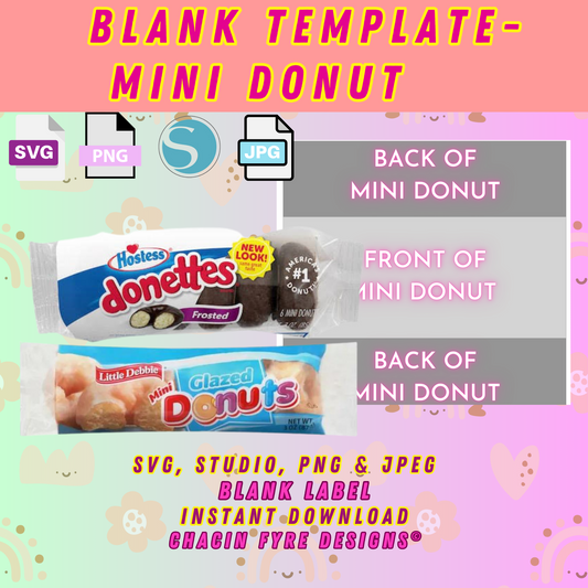 Mini Donut Template