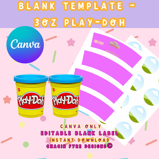 3oz. Play-Doh Template