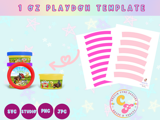 1 oz Play-Doh Template