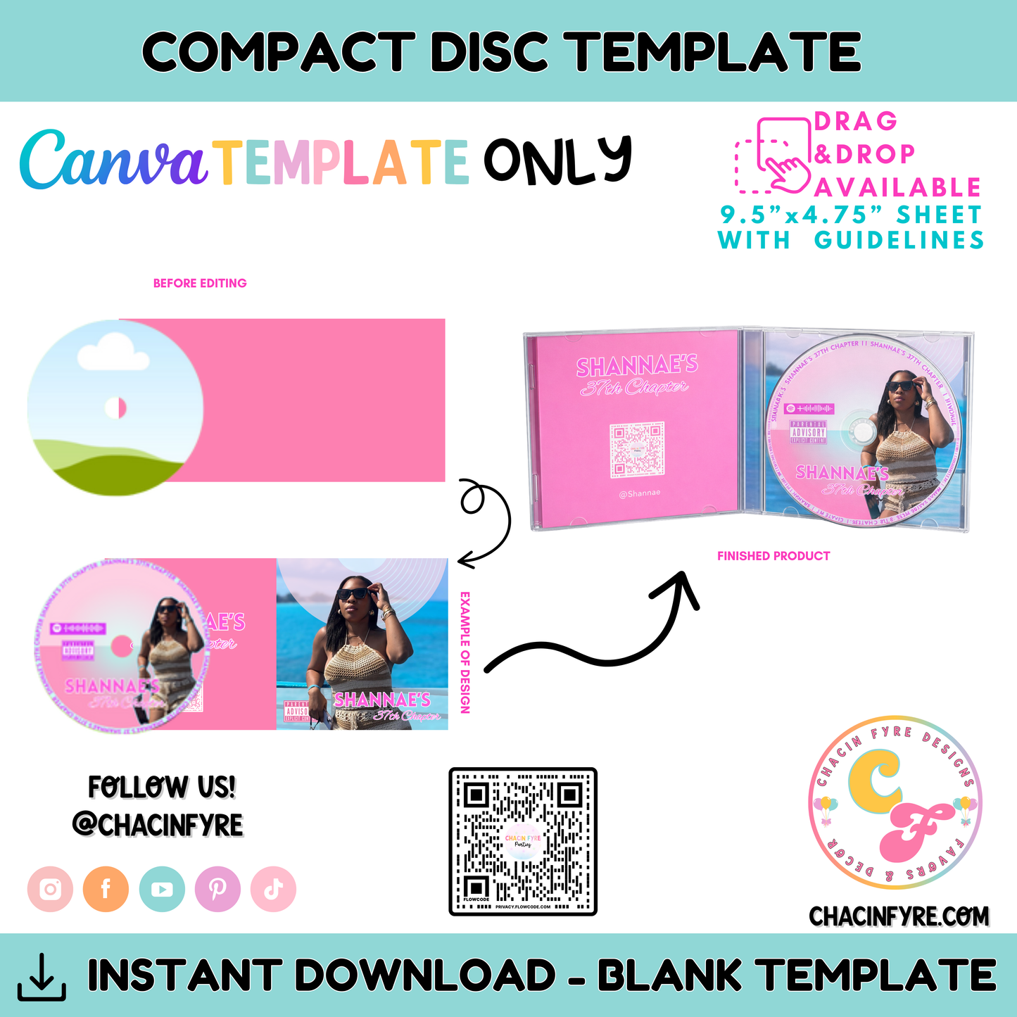 CD DISC TEMPLATE