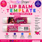 Blank Lip Balm Template