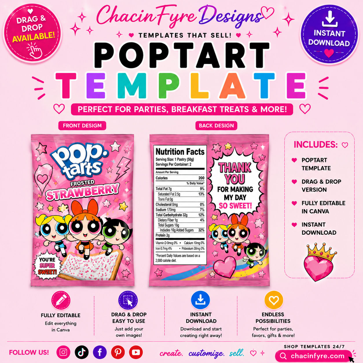 Pop-Tart Template