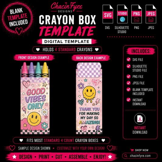 Blank Crayon Box Template