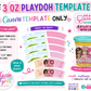 3oz. Play-Doh Template