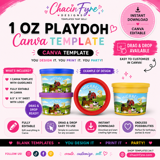 1oz. Play-Doh Template