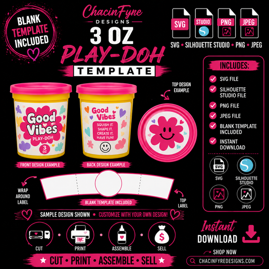 3 oz Play-Doh Template