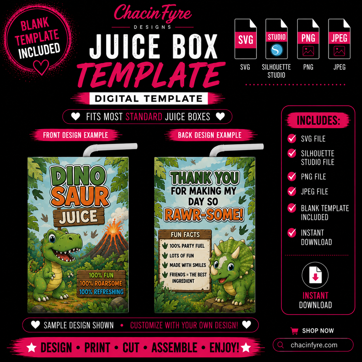 Juice Box Template