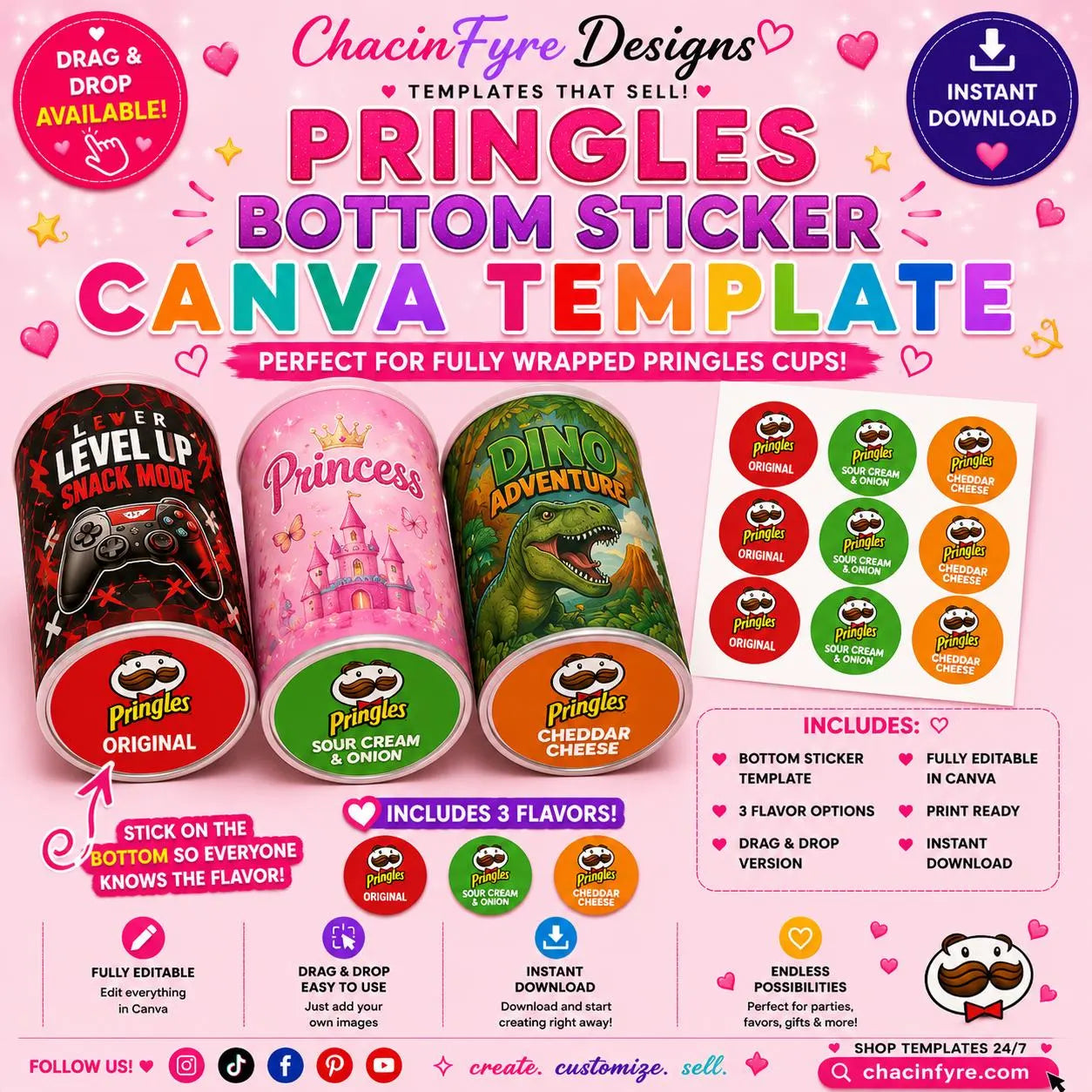 Pringles Labels Template