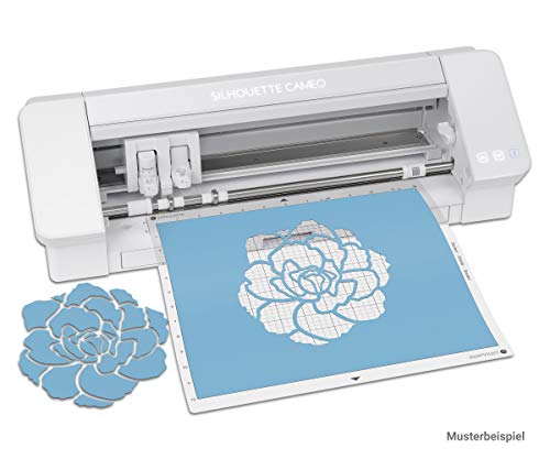 Silhouette Cameo 4 with Bluetooth, 12x12 Cutting mat, AutoBlade 2, 100  Designs and Silhouette Studio Software - Black Edition