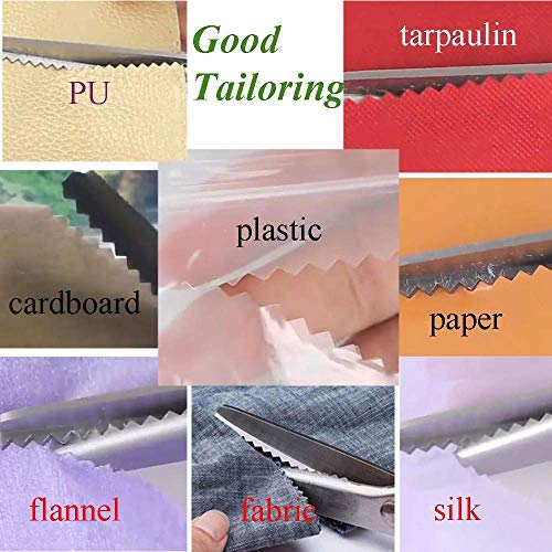 Stainless Steel Pinking Scissors Triangle Teeth Lace Cloth Crafts  Dressmaking Zig Zag Cut Tailor's Scissors Sewing Shears
