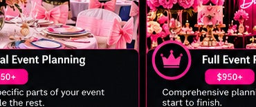 Illustrative partially planned celebration