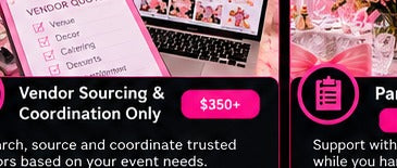 Illustrative vendor sourcing workspace